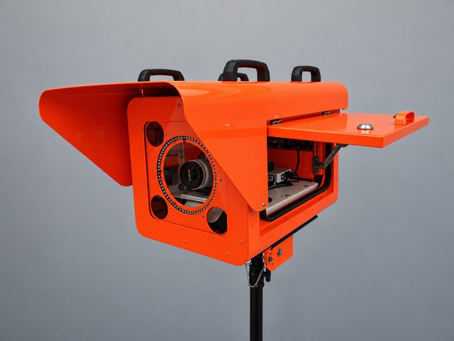 Custom camera housing — open view