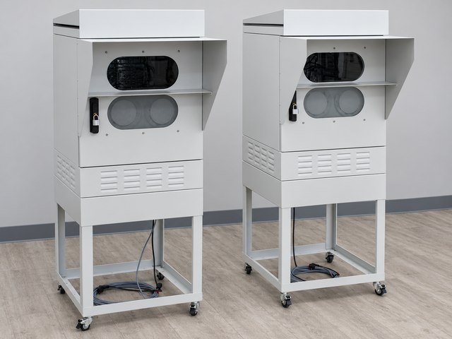 Custom dual camera cabinets