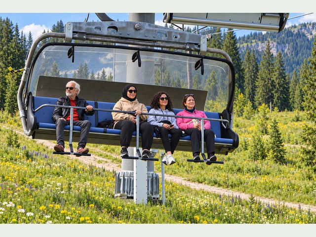 Chairlift group photo — alternative