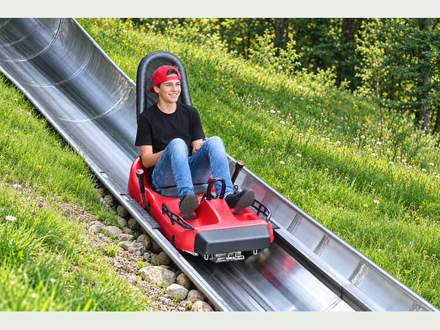 Alpine slide — solo photo