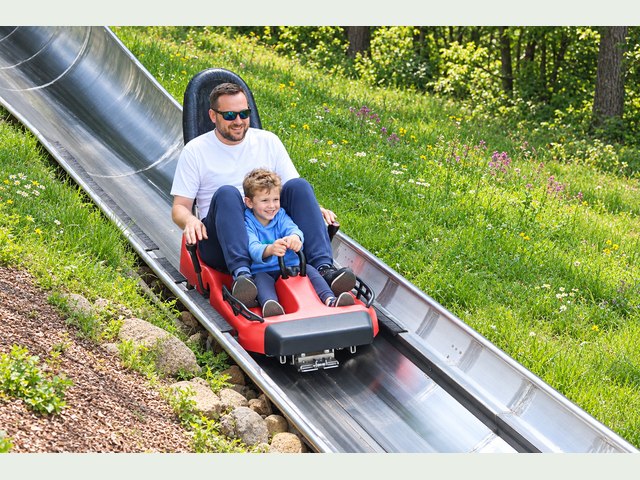 Alpine slide — family photo